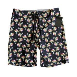Hurley Men's Palm Tree Printed Board Short 32